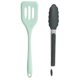 thumbnail image 1 of Juego de utensilios de cocina de silicona - El juego de herramientas de cocina incluye espátula de drenaje y clips para alimentos - 2 piezas, 1 of 5