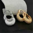 thumbnail image 2 of Korean Fashion Gold Silver Color Small Circle Geometric Round Creole Hoop Earrings for Women Girls Party Jewelry oorbellen, 2 of 5