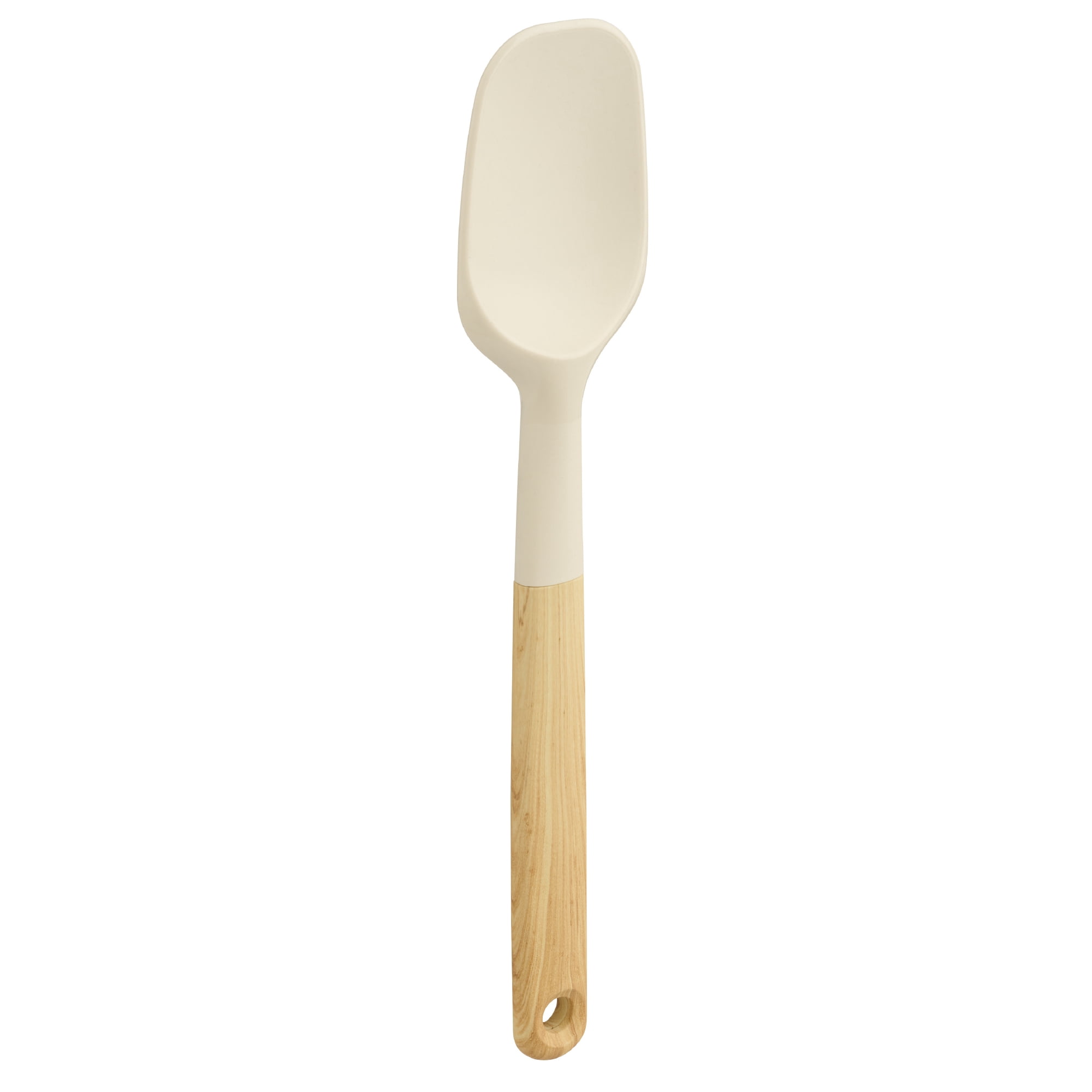 Mainstays Silicone and Faux Bamboo Spoonula, Light Gray