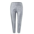 thumbnail image 4 of Womens Pants Autumn Winter Stripe Print Linen Cotton Slim Casual Pant Streetwear, 4 of 4