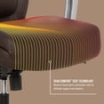 thumbnail image 6 of Shaquille O'Neal Rion Ergonomic Heavy-Duty Office Chair, PureSoft Upholstery, High-Back Desk Chair with 400 lb Capacity, Brown, 6 of 14