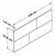 thumbnail image 5 of Cabecera de Cama Individual PLAYCON Minimalista Flotante 100 cm Ancho Gris y Negro, 5 of 8
