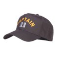 thumbnail image 2 of Captain Rank Logo Embroidered Cap - Charcoal Grey OSFM, 2 of 5