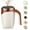 Brown-Battery, variant on Automatic Magnetic Stirring Coffee Mug, 380ml Stainless Steel Self-Mixing Cup with Lid for Coffee, Tea, Protein Shakes