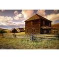thumbnail image 2 of GreenDecor 7x5ft Old Wooden House Photography Background Rustic Farmhouse Barn Backdrop Countryside Scenery Village Fence Clouds Cowboy Adult Kid Portrait Photoshoot Studio Props Video Drape, 2 of 4
