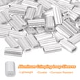 thumbnail image 3 of Unique Bargains 100 Pack Aluminum Crimping Loop Sleeve for 1/32' Diameter Wire Rope, Double Ferrule Aluminum Wire Rope Sleeve, 3 of 6