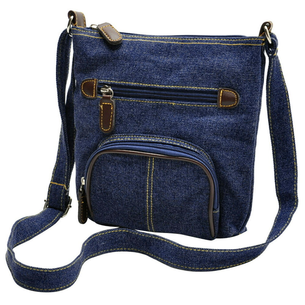 Coofit - Denim Crossbody Bag, Coofit Casual Mini Shoulder Bag Messenger ...