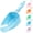 Blue, variant on Melamine Pet Food Measuring Scoop, 1 Cup 1/2 Cup 1/4 Cup with Clear Measurement Lines for Dog, Cat, Bird, and Rabbit, Durable, Ergonomic Handle, Dishwasher safe-Orange