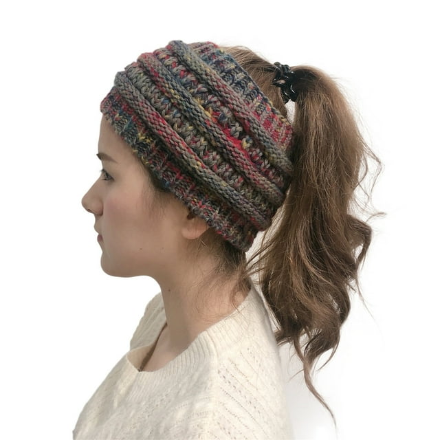 Bandeau Tricoté Automne et Hiver, Chapeau en Laine, Chandail