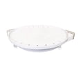 thumbnail image 3 of Estante Giratorio Para Productos Básicos, Plástico Blanco, Sin Perforaciones, Con Bandeja Redonda Giratoria, Ventosa, Soporte Para Estante De Almacenamiento Colgante Para Cocina, Baño, Esquina Scienceny HA021418-00, 3 of 7