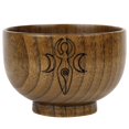 thumbnail image 1 of L Cuenco de altar, cuencos de madera hechos a mano, vajilla ritual, ceremonia, herramienta de adivinación de luna, 1 of 4