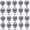 Dark Grey, variant on Easy Installion Pearls Pin Flat Base Clothing Button Craft Sewing Supplies