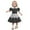 OTHER, variant on Utlike Girls Dresses Lapel Polka Dot For Color Block Princess Dress With Belt Popular Sundress For Girl Size 9 Years-10 Years