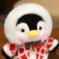 thumbnail image 5 of 2024 Navidad lindo pingüino de peluche juguete niños niña regalo Feliz Navidad decoración para el hogar adornos de Navidad Navidad 2025 Feliz Año Nuevo（Green 22CM, 5 of 5