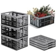thumbnail image 6 of CleverMade Collapsible Utility Crate, 32L (8 Gal), Stone, 1PK, 6 of 9
