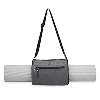 Yoga/Pilates Mat Bag with Adjustable Carry Strap Fits Mat 6mm white & blue 