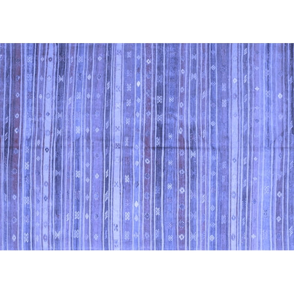 Ahgly Company Indoor Rectangle Southwestern Blue Country Area Rugs, 3' x 5'