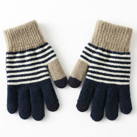 

Workout Gloves for Men Gloves for Women Thin Gloves Work Gloves Women Winter Gloves Men Winter Womens Gloves Thickened cold protection warm touch screen padded outdoor riding gloves Navy One Size