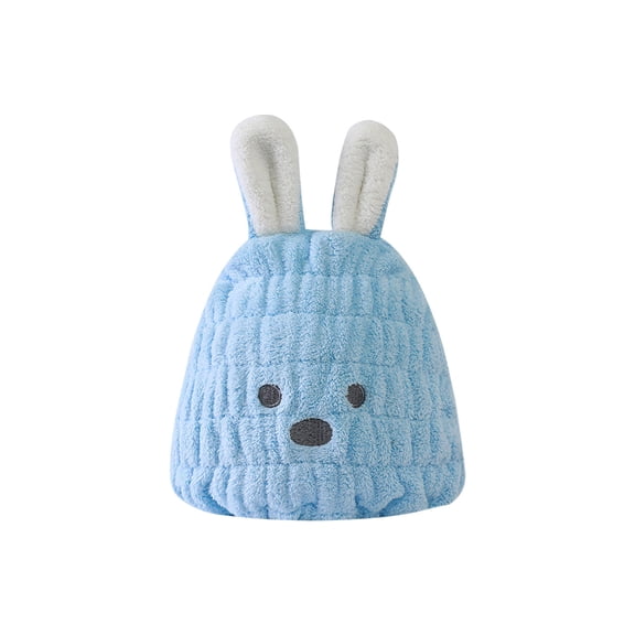 AuroraX Hair Drying Cap Microfiber Towel,Soft Quick Dry Absorbent Blue Quick Dry Hair Towel