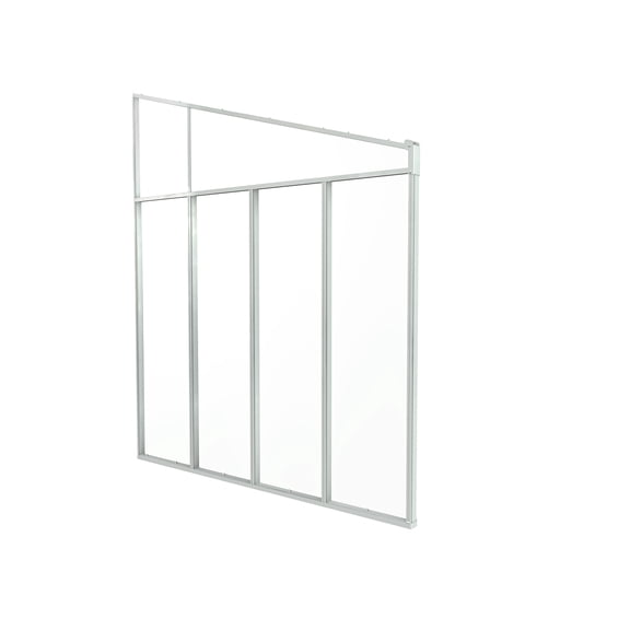 Canopia by Palram Feria 10' x 1' Clear Acrylic Sidewall Awning, Weather Resistant