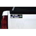 thumbnail image 2 of 10in x 3in Thin Blue Line in God We Trust Vinyl Sticker, 2 of 3