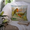 thumbnail image 3 of Carolines Treasures ASAD0684PW1414 European Robin by Sarah Adams Canvas Decorative Pillow  14Hx14W multicolor, 3 of 4