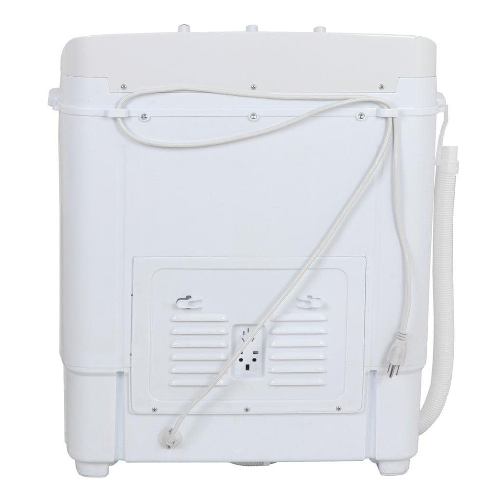 SONGMY 8 lbs Portable Washing Machine, Twin Tub Semi-Automatic Compact Washer and Spin Dryer, Ideal for Apartments, RVs, Dorms
