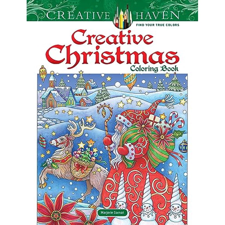 その他 Creative Christmas Coloring Marjorie Sarnat, Adult Coloring Books, Creative Christmas, 64