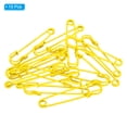 thumbnail image 3 of Uxcell Safety Pins 2.95 Inch Large Metal Sewing Pins Yellow 15Pcs, 3 of 5