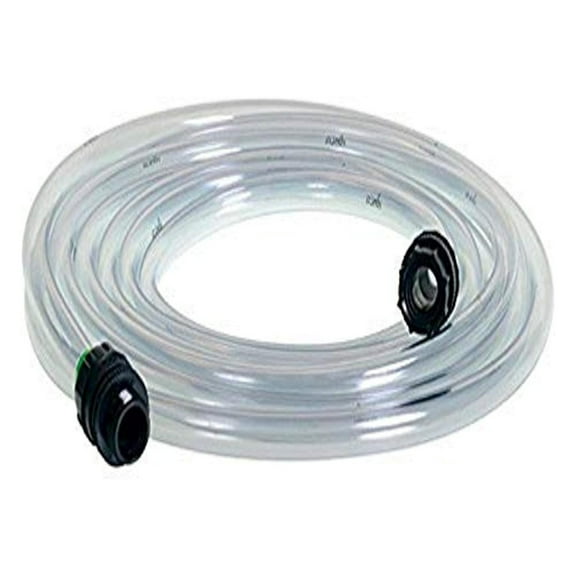 No Spill Clean and Fill Aquarium Gravel Tube Hose Extension, 20-Feet