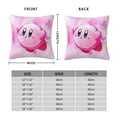 thumbnail image 4 of Throw Pillow Covers 20"x20" Inch, Kirby Decorative Pillow Case for Sofa Couch Chair Bedroom Modern Decor, 4 of 7