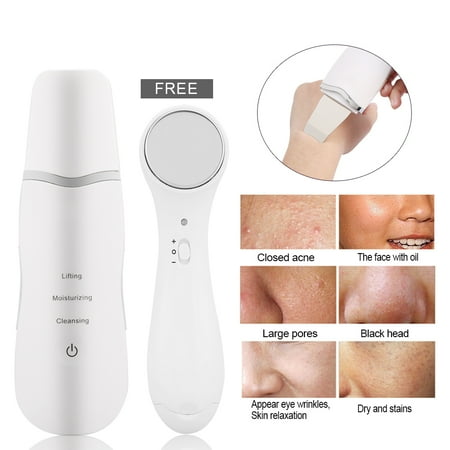 Skin Care Device,Facial Peeling Massager,Ymiko Ultrasonic Photon Skin Scrubber Facial Peeling Pores Cleaner+ Ion Skin Care (Best Product For Peeling Skin)