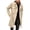 c01Beige, variant on Mens Solid Color Long Sleeve Trench Coat Slim Fit Double Breasted Long Jacket Notched Lapel Belt Fall Windproof Coat Black S
