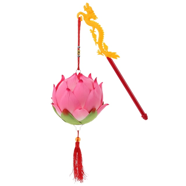 Milisten 1 Set Decorative Lotus Light Prayer Light Decor Self Assembly Lotus Lamp Chinese Style Lamp
