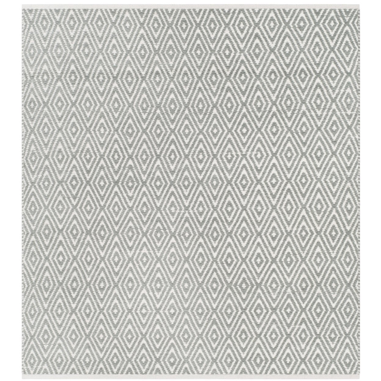 SAFAVIEH Boston Victoria Geometric Cotton Area Rug, Grey, 4' x 6'