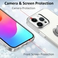thumbnail image 3 of Case for iPhone 15 Pro Max Case with Ring Kickstand Holder [Built-in Camera Lens Protector & Screen Protector] Clear Soft TPU Shockproof Protective Phone Case Cover for 15 Pro Max 6.7 inch, 3 of 6