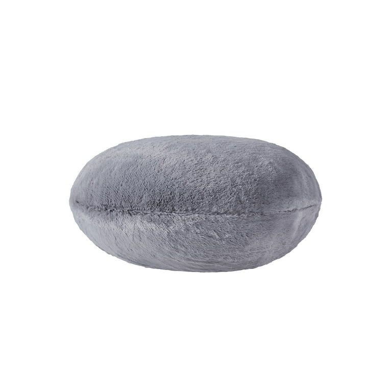 Mainstays Decorative Fur Round Pillow, 16