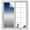 Gray Blue, variant on Red Gray Ombre Privacy Window Film, Decorative Frosted Glass Window Film, Modern Gradient Abstract Art Reusable Peel and Stick Static Cling for Home Bathroom Office Glass Door 17.7"x39.3"