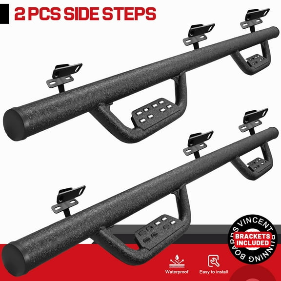 Fit 09-14 FORD F150 Super Crew Cab Drop Nerf Bar Running Boards Side Step BOC