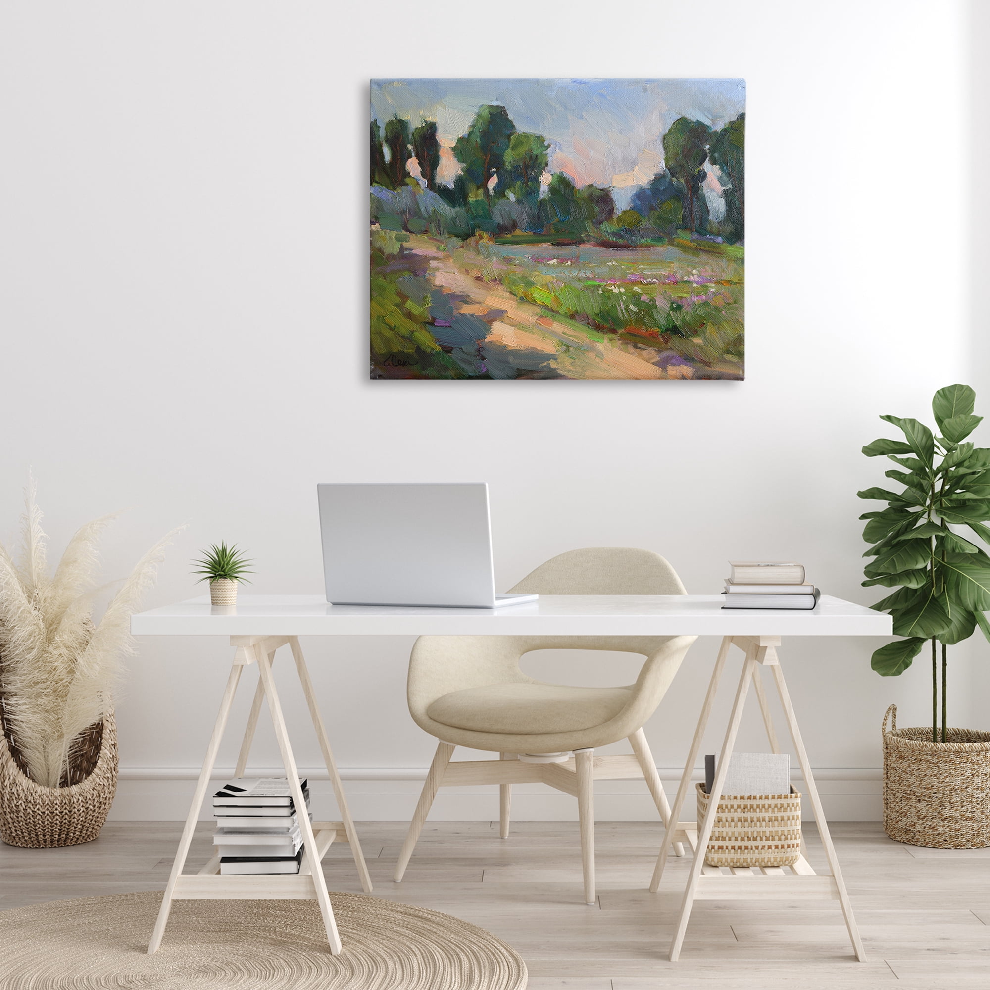 Stupell Industries Idaho Spring Tree Grove Landscape & Nature Painting Wrapped Canvas Art Print Wall Art, 40 x 30