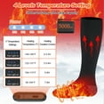 thumbnail image 4 of Unisex 5000mAh Rechargeable Heated Socks - 4 Heating Levels for Winter Sports Electric Socks for Men & Women  - Battery Powered Warm Socks for Skiing Hunting Camping Hiking Cycling Outdoor Work, 4 of 10