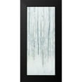thumbnail image 2 of Purinton, Julia 12x24 Black Modern Framed Museum Art Print Titled - Birches in Winter Blue Gray Panel II, 2 of 5