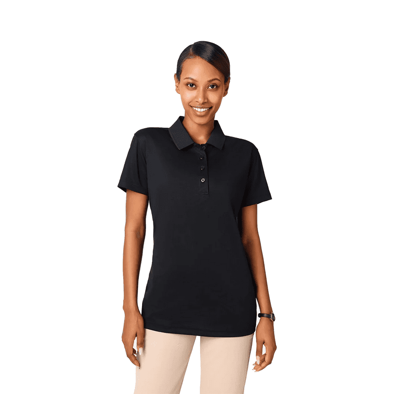 Zfeel Women Pure Dry Fit Poly Polo Shirt, Short Sleeve Moisture