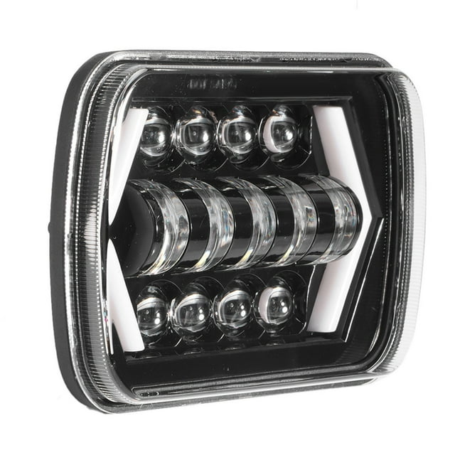 Car Headlight, Quick Start Universal Autos LED Headlamp Super Bright 5x7in For Trucks