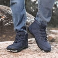 thumbnail image 2 of KELINFONG Mens Barefoot Minimalist Shoes Winter Boots Zero Drop Sole Trail Running Sneakers Wide Toe Box Hiking Shoes, 2 of 7