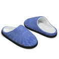 thumbnail image 4 of FUIALDOLG Mens Slippers House Slippers Indoor Outdoor Warm Fuzzy Comfy Fluffy Bedroom Shoes, 4 of 7