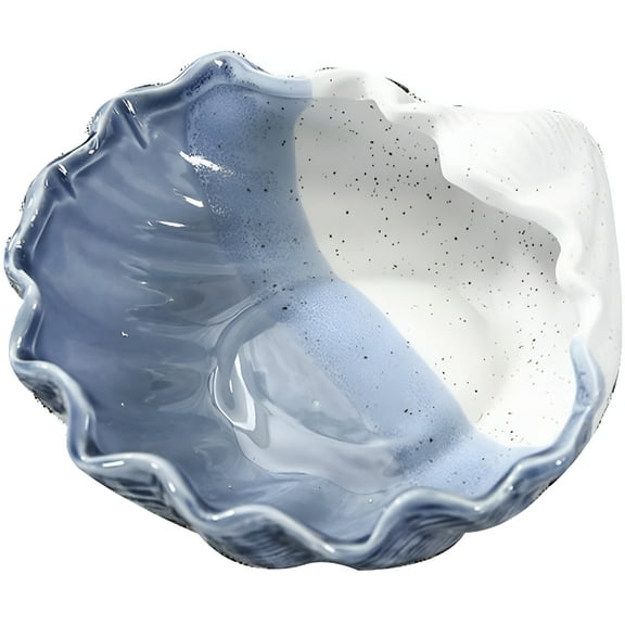 ACDANC 2026 New Ceramic Shell Bowl Snack Serving Storage Bowl Decorative Bowls Candy Container for Home Office Nautical Party Decoration