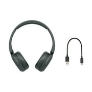 Sony WH-CH520 Wireless Headphones with Microphone, Black Bundle with Deco Photo Microfiber Cleaning Cloth and 1 YR CPS Enhanced Protection Pack