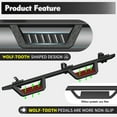 thumbnail image 5 of Olurrisa Running Boards for 2007-2018 Jeep Wrangler JK 4-Door, Black Powder Coated Side Steps, Triple-Tube Design, 700LB Capacity, Direct Bolt-On Installation, 5 of 9
