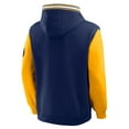 thumbnail image 5 of Men's Fanatics  Navy/Gold Denver Nuggets Half Court Shot Clock Fastbreak Hoodie, 5 of 5